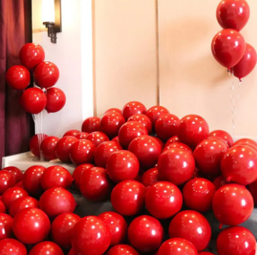 Monty Red Color Balloon - 15 Pcs