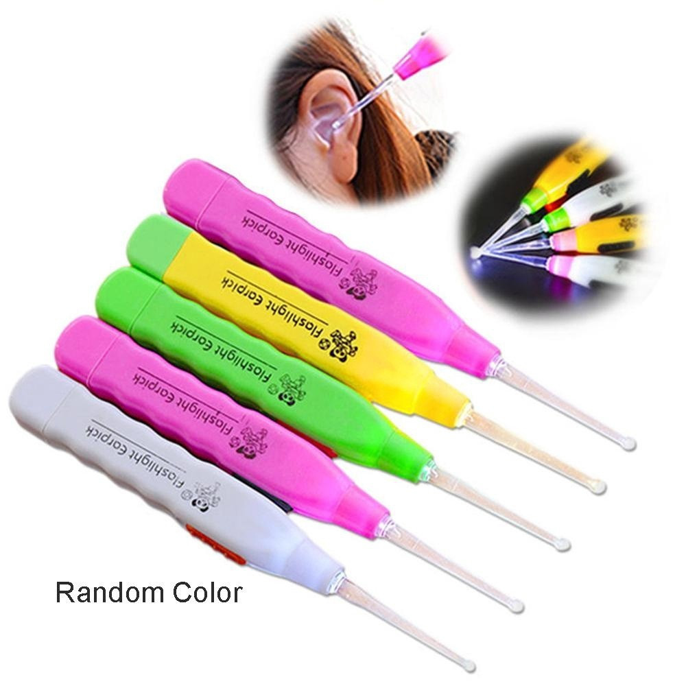 Kids Ear Cleaner With Flash Lls for kidsight, LED Flashlight Earpick for Ear wax remover and cleaner, Ear cleaning too and adults