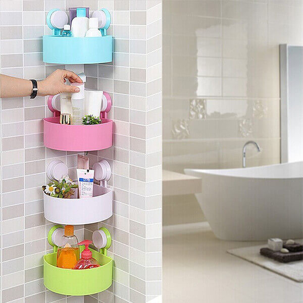 Bathroom Corner Shelf Rack Full Set(2 pieces)