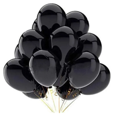 Black Balloon - 15 Pieces (Premium Quality)