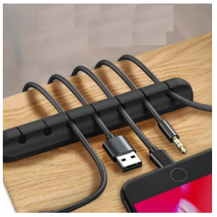 7 Hole Self-adhesive Magnetic Silicone Cable Holder