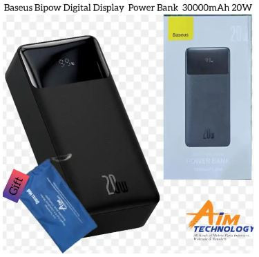 BASEUS BIPOW DIGITAL DISPLAY 30000MAH POWER BANK 20W