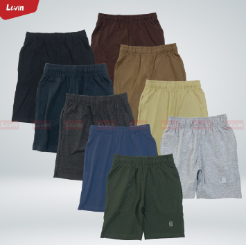 Boy’s Athletic Cotton Shorts Fashionable Comfy Casual Elasticated Waist Workout Running Short Pant From Levin