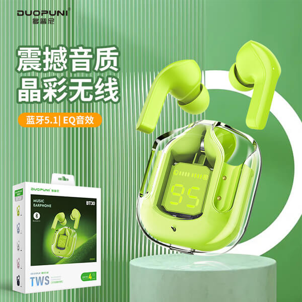 DUOPUNI TWS BT30 Wireless Transparent Bluetooth Headset