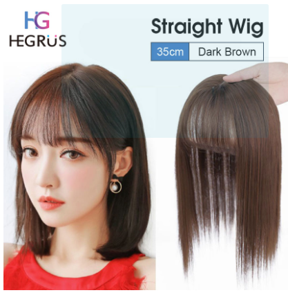 HEGRUS Wig 35CM Long Straight Hair Wig
