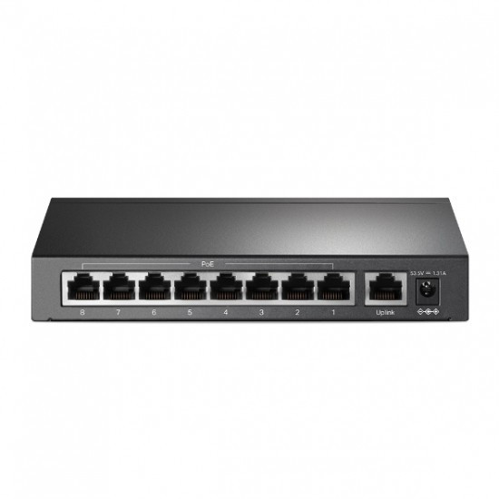 TP-Link TL-SF1009P 9-Port 10100Mbps Desktop Switch with 8-Port PoE+