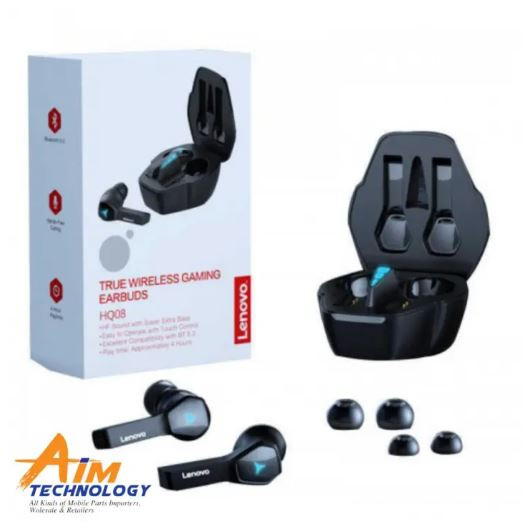 Lenovo HQ08 TWS Gaming Earbuds - Black