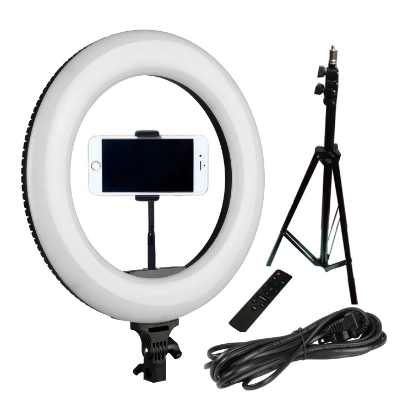 14'' Remote control Dimmable Ring Light Live Broadcasting, photography, Self-portrait with Light Stand for Smartphone