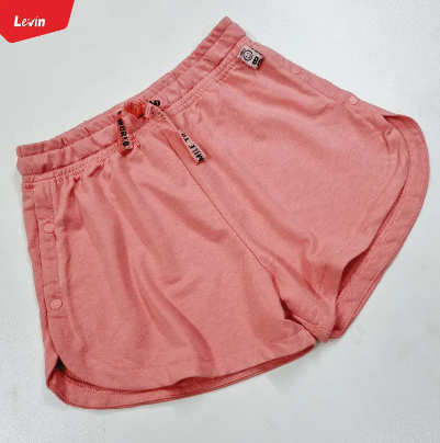 Teen Girls comfortable terry cotton short pant with elastic waist Drawstring for little girl from LEVIN