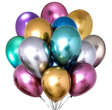 Metallic (Iron Balloon) - 20 Pieces (Multi color)
