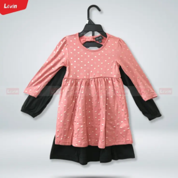 2 Pack Girls Printed Round Neck Full Sleeve Dress For Toddler Girls From Levin