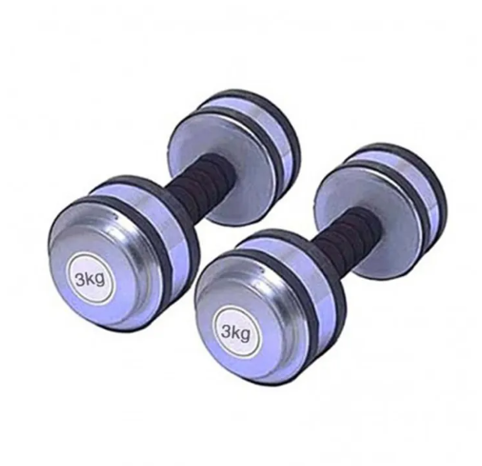 Dumbbell Silver Pair- 3+3kg