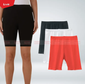 Multicolor Ladies Casual Summer Plus Size High Rise Stretchy Cotton Sports Shorts