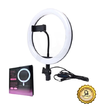 10'' LED Selfie Ring Light YouTube Video Live Makeup Lamp Photo Studio Light With Phone Holder USB