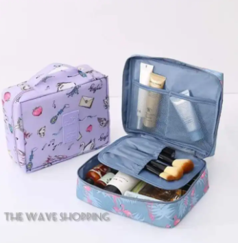 Waterproof Multifunctional Makeup Organizer Bag for Girls - Large Capacity Portable Cosmetic Bag for Female
