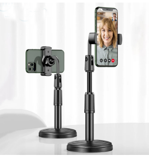 Desktop Mobile Phone Holder Stand 360 Rotate for online Live Streaming