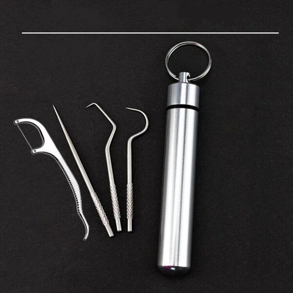 Portable Stainless Steel Tooth Pick Sticks