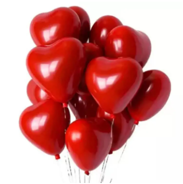 Heart Shaped Love Balloon - Pack of 20 Pieces