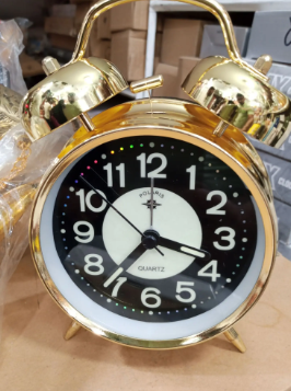 Metal Alarm Clock Twin Bell Alarm Clock With Stereoscopic Dial Backlight Desk Clock Loud Alarm Clock Gift-[bettari free]