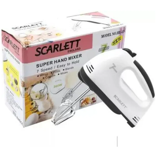 Scarlett 7 Speed Electric Egg Beater and Mixer