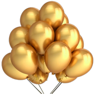 Golden Balloon - 15 Pieces (Premium Quality)