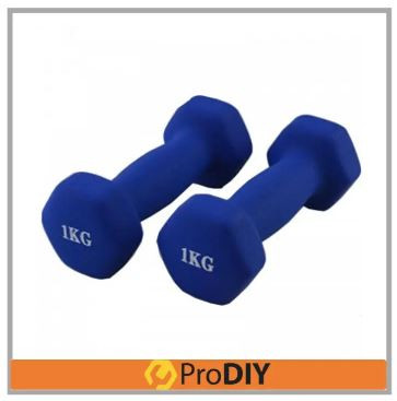 1kg Dumbbell SET - Navy Blue