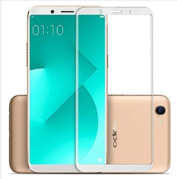 OPPO F5 Tempered Glass Screen Protector 6D9D11D- White