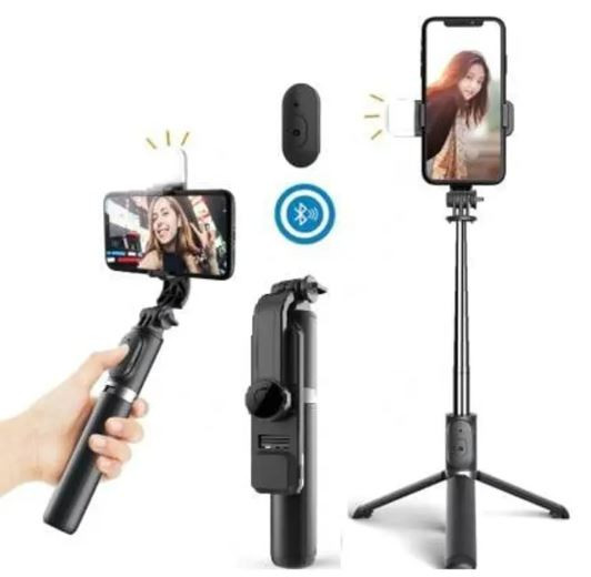 Q07 Selfie Stick Tripod with LED Fill Light