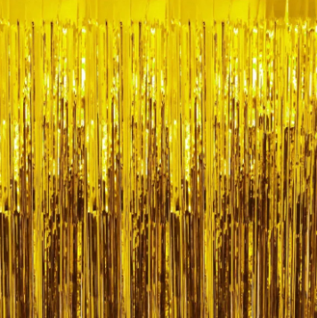 Foil Metallic Backdrop Curtains For Background Decoration
