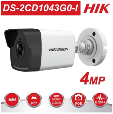 Hik Vision DS-2CD1043G0-I IP (4MP) BULLET CAMERA