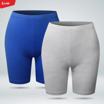 Women's workout yoga cycling short pant for casual and regular wear athletic breathable cotton shorts for ladies from levin